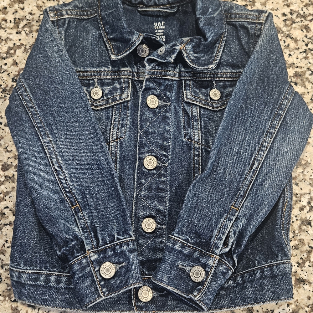 Denim Jacket with Button Details